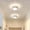 D, variant on Eoozwa Sphericity Crystal Ceiling Light 6.3 Inch Modern LED Flush Mount for Corridor Balcony Entrance, Warm White 3000K, Iron Art Frame, Bedroom Hallway Lighting