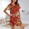 thumbnail image 2 of MEICHEN Women's Summer Sleepshirts Nightgowns for Women Soft Cotton Sleepshirt Short Sleeve Dress Casual Ladies Sleepwear Womens Home Essentials Fashion Clothing, 2 of 4