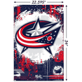 thumbnail image 3 of NHL Columbus Blue Jackets - Maximalist Logo 23 Wall Poster, 22.375" x 34", 3 of 5