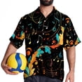 thumbnail image 4 of Note Men's Short Sleeve Casual Printed Button Down Beach Shirts, 4 of 6