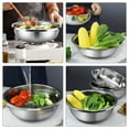 thumbnail image 3 of unbranded 2Ud Gran Lavabo De Acero Inoxidable Para Verduras Y Mezcla Con Resistencia A Golpes, 3 of 8