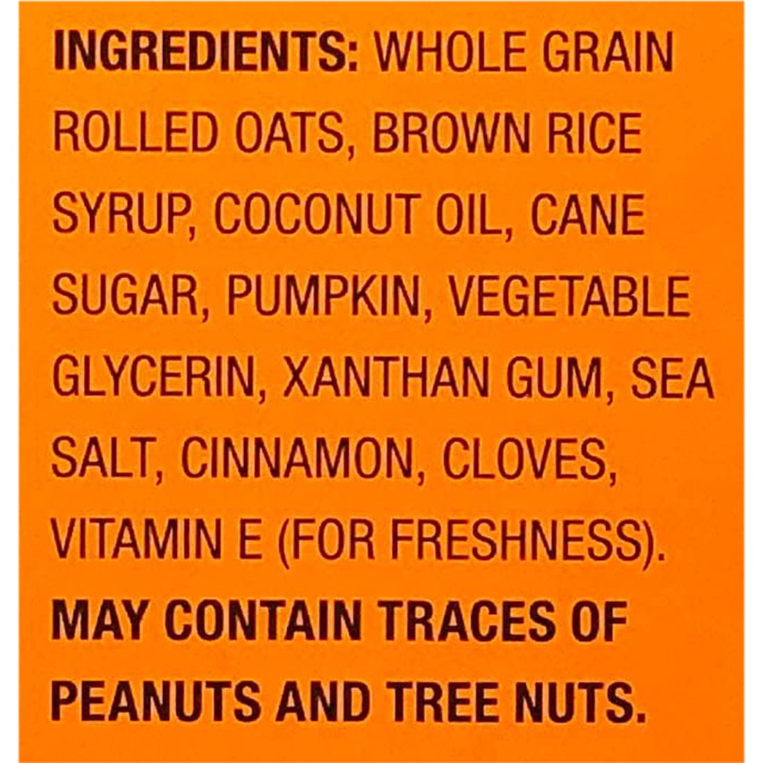 Bobos Limited Edition Pumpkin Spice 10 Oat Bites BB 6/16/23