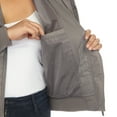 thumbnail image 6 of White Mark Women's Quilted Puffer Bomber Jacket, 6 of 7