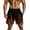 Orange, variant on Timoontee Mens Shorts Neon Green Flame Print Elastic Waist Drawstring Durable Fabric for Vacation Outings Orange XXL