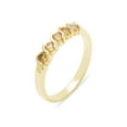 thumbnail image 1 of LBG British Made 14k Yellow Gold Natural Citrine Womens Eternity Ring - 33 size options - Sizes 4 to 12 Available, 1 of 6