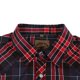thumbnail image 3 of Camisa COEVALS CLUB para hombre, estilo western a cuadros, manga corta, rojo/negro, 3 of 7