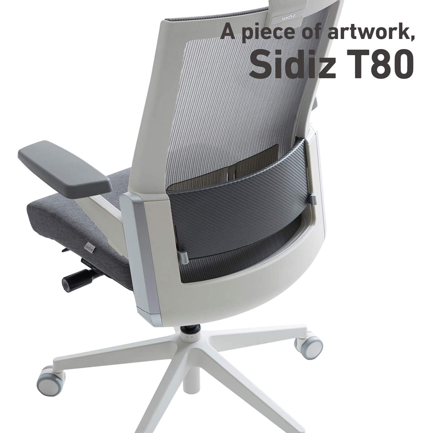 SIDIZ T80 Adjustable Ergonomic Office Chair with Lumbar Support Light Grey Walmart