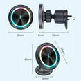 thumbnail image 5 of Fast Magnetic Charging Holder with LED Light Phone Stand for 16 15 Car Dashboard Air Vent Stand Rotating Stand, 5 of 8