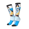 thumbnail image 2 of Saiise Bluey Funny Socks Men Women Boys Kids Adults Novelty Graphic Crew Tube Socks Crazy Design Casual Dress Socks for Sports,Running,Travel, 2 of 7