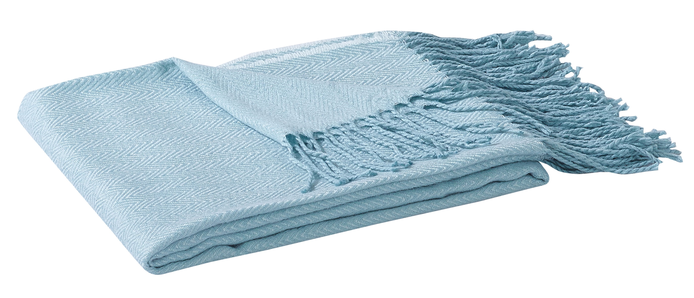 Harper Lane Novara Tassel Throw Blue