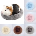 thumbnail image 2 of Hamster Bed Round Shape Plush Soft Warm Guinea Pig Bed Small Animal Sleep Mat, 2 of 7