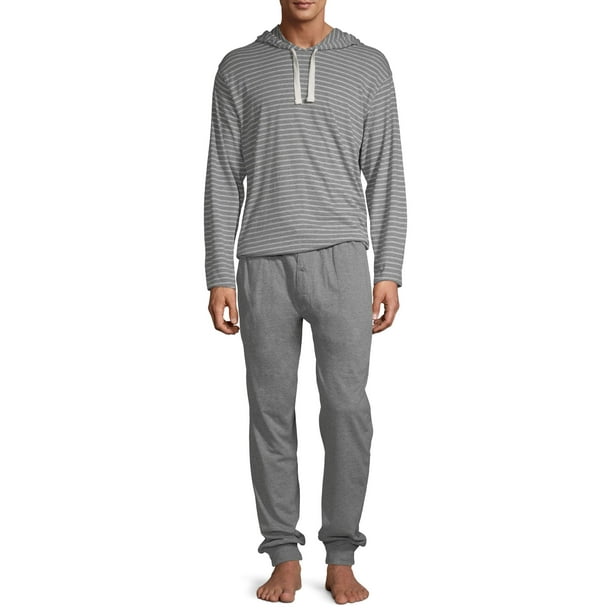 Hanes - Hanes Menâs 1901 Hoodie and Jogger Pant Lounge Set - Walmart.com - Walmart.com