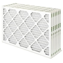 Pamlico Air 16x20x1 MERV 8 Pleated AC Furnace Air Filters. Quantity 6. (Actual Size: 15.5 x 19.5 x 0.75 Inches)