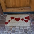 thumbnail image 3 of Rubber-Cal Red Hearts Coir Entrance Mat,18X30" 10-106-004, 3 of 3