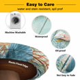 thumbnail image 3 of Elastic Fitted Round Tablecloth, Teal Beach Coastal Waterproof Stretch Table Cover for 55"-60" Tables, Summer Nautical Coral Shell Botanical Vintage Washable Outdoor Tablecloths for Patio, Picnic, 3 of 9