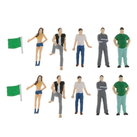 12x 1:64 Model Tiny People Figurine Diorama Scenery Table Decoration