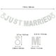 thumbnail image 2 of KAKOWELY Bunting De Plateado Con Letras Just Married En Duradero Para Decoraciones, 2 of 5