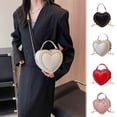 thumbnail image 2 of LSLJS Heart Shape Tote Bag for Women, Small PU Leather Crossbody Bag with Chain Strap, Zip Around Shoulder Bag Love Clutch Purse Handbag Romantic Birthday Valentines Gifts for Her, Suit for Wedding, 2 of 4