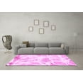 thumbnail image 3 of Ahgly Company Indoor Round Abstract Pink Modern Area Rugs, 3' Round, 3 of 4
