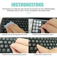 thumbnail image 4 of English Keyboard Stickers, Super Clear Large Print Bold White Letters on Black Background English Keyboard Letter Stickers, 4 of 9