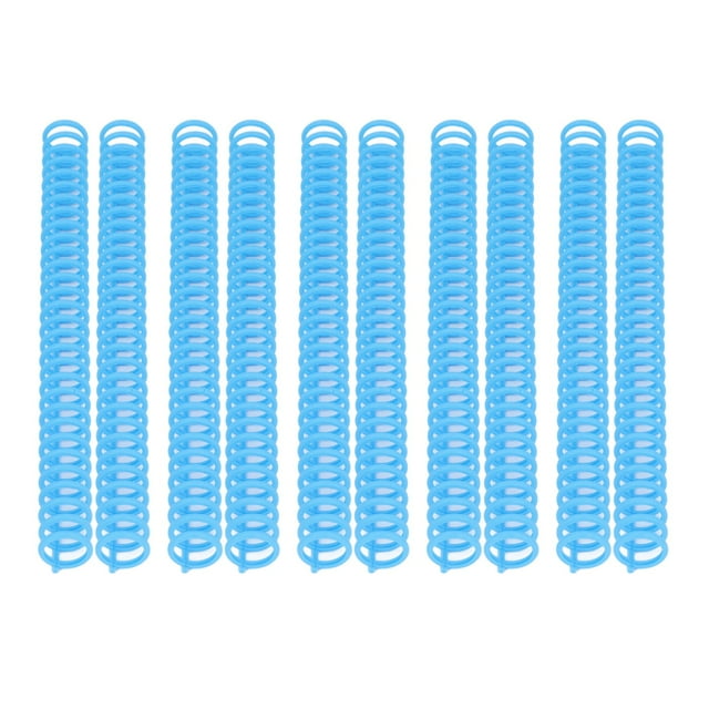 10PCS Plastic Binding Spines 19mm 30 Rings Comb Binder Compatible with A4 B5 A5 Paper Size 150 Sheets Capacity Spines Binding Comb for A4 B5 A5 Paper Book Paper Comb Binder