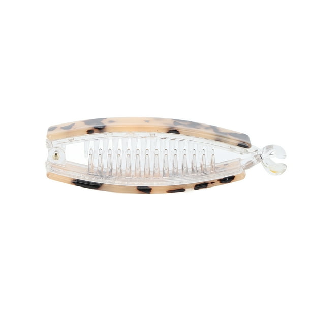 Pasadores de plátano con forma de garra para el cabello, pinza antideslizante, accesorios de peinado para cabello largo de moda para niñas y mujeres, carey beige