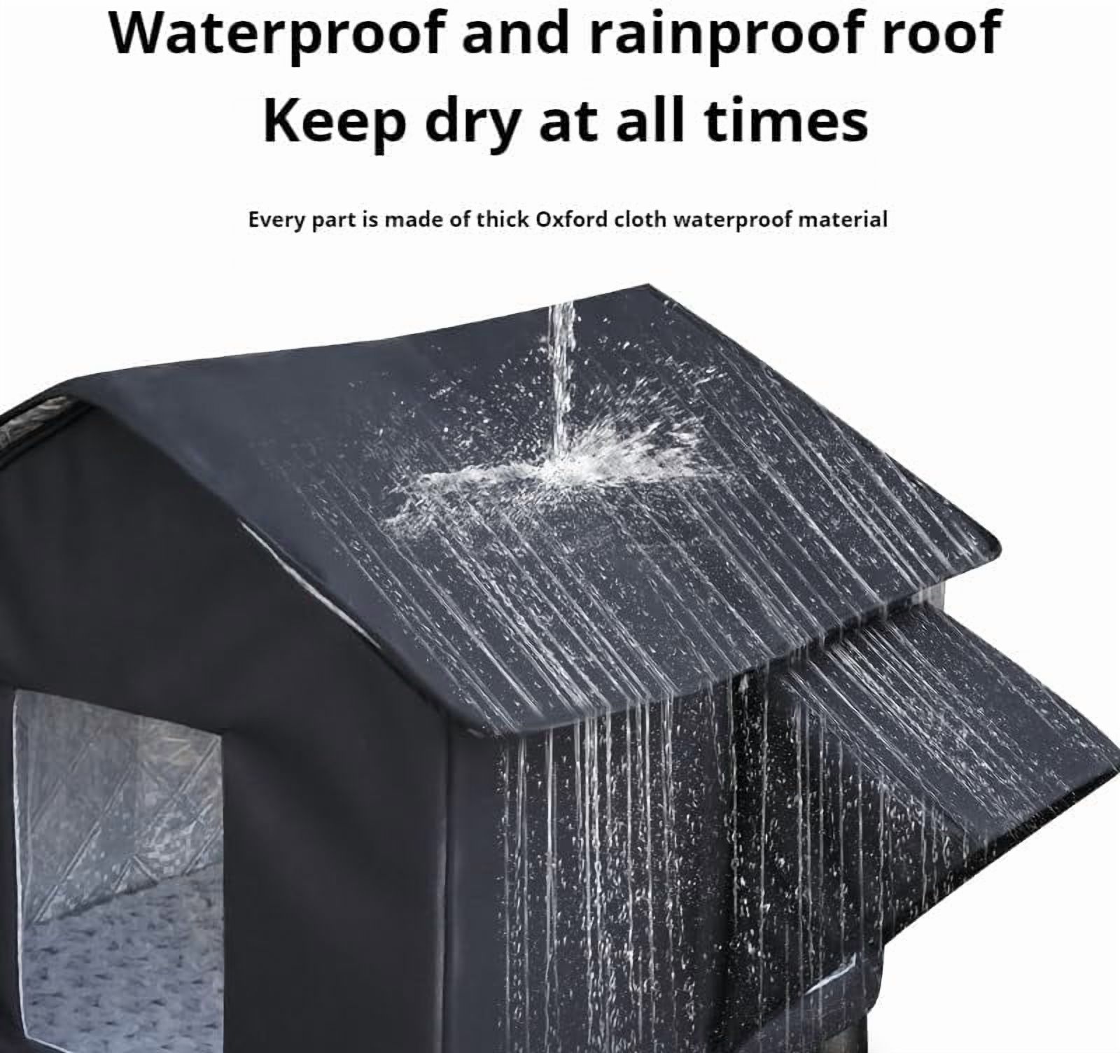 Colourtree Cat House Weatherproof Outdoor with Base,Oxford Fabric Insulated Design–Cat Shelter for Indoor/Outdoor Use, Perfect for Cats Small Dogs,Easy to Assemble