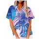 thumbnail image 2 of Fiudx Camisetas para Mujer Top de Mujer con Cuello Redondo y Estampado de Manga Corta, Camiseta Informal, Top/Camisa de Manga Corta con Cuello Redondo, 2 of 5