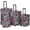 Pink Zebra, variant on Rockland Luggage Fashion Collection 4 Piece Softside Expandable Luggage Set