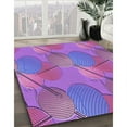 thumbnail image 3 of Ahgly Company Machine Washable Indoor Rectangle Transitional Purple Area Rugs, 8' x 12', 3 of 7