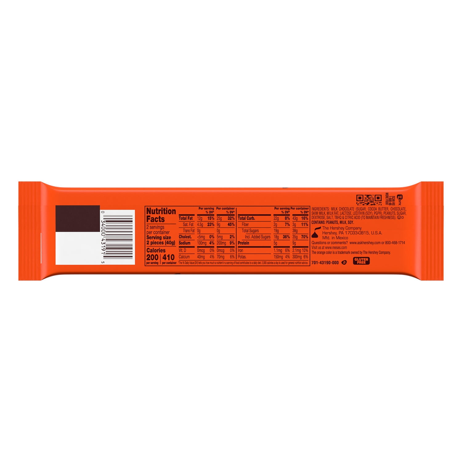 REESE PEANUT BUTTER CUPS CRUNCHY KING SIZE