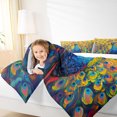 thumbnail image 4 of Manfei Kawaii Cartoon Peacock Queen Comforter Set, Modern Animal Art Bedding Comforter Set, Teen Kid Child Adult Bedding Set, Breathable Home Decor, 3pcs, 4 of 8