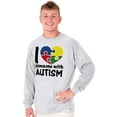 thumbnail image 5 of I Love Someone with Autism Puzzle Long Sleeve TShirt Men Women Brisco Brands 3X, 5 of 6