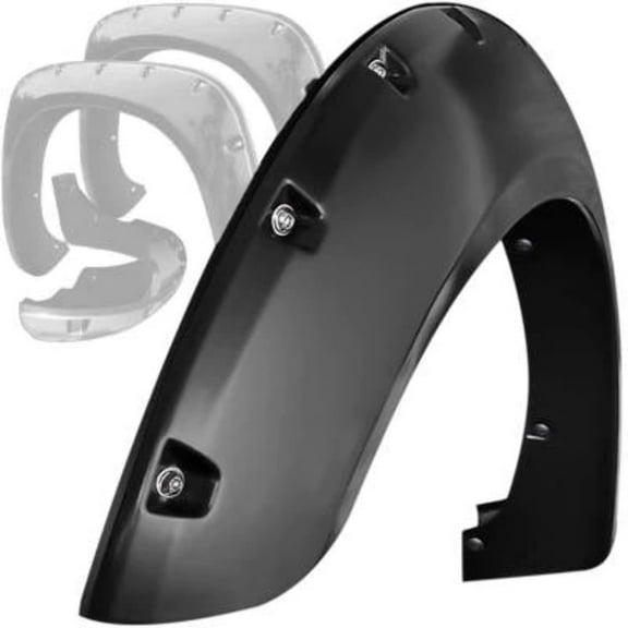 Black Horse Ff Tota Sm Pkt Pocket Style Fender Flare Fits select: 2016-2022 TOYOTA TACOMA