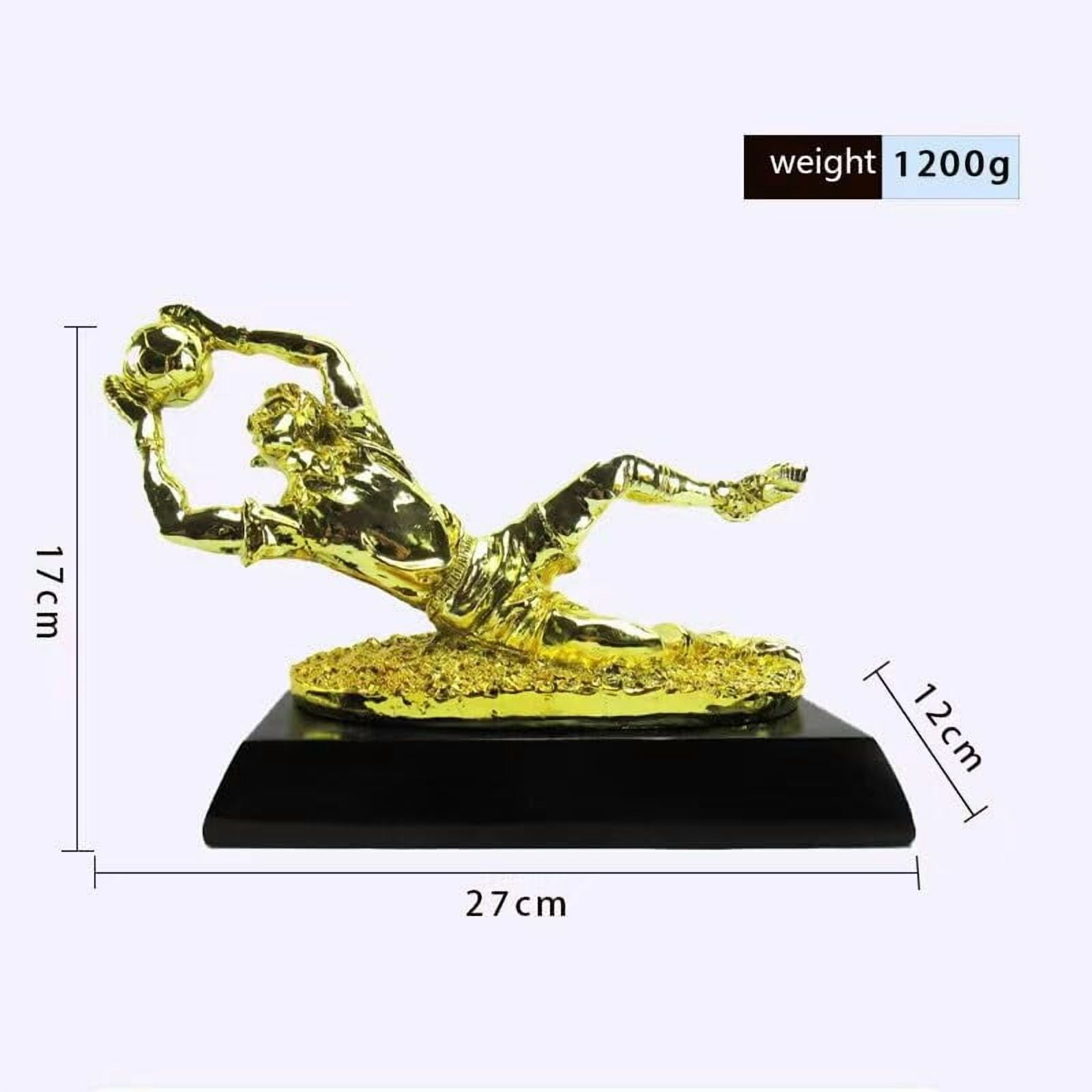 Europe Golden Football Goalkeeper Award Trophy Soccer Match Commemorative Resin Crafts Souvenir Homedecor Ornaments