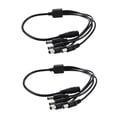 thumbnail image 1 of 2X 1 to 4 DC Power 4-Port Splitter Adapter Adaptor Cable CCTV Camera, 1 of 4