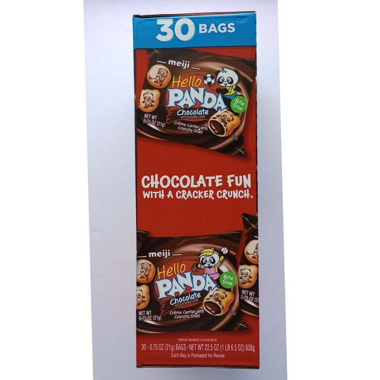 Meiji Hello Panda Chocolate Creme Filled Cookies, 32 Count, Kosher