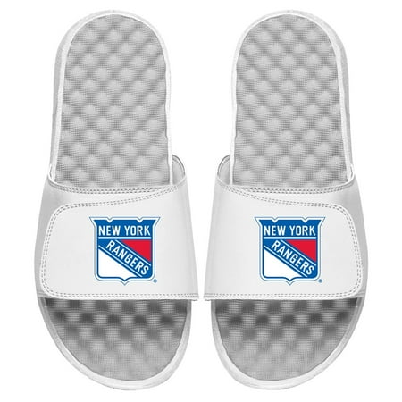 

Men s ISlide White New York Rangers Primary Logo Slide Sandals