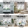 thumbnail image 3 of Black Spring Botanical Swag Valances for Windows, Kitchen Window Curtains Over Sink, Weeping Eucalyptus Butterfly Window Treatment Curtains for Living Room/Bedroom Curtains 2 Panel Sets 36"x45", 3 of 8