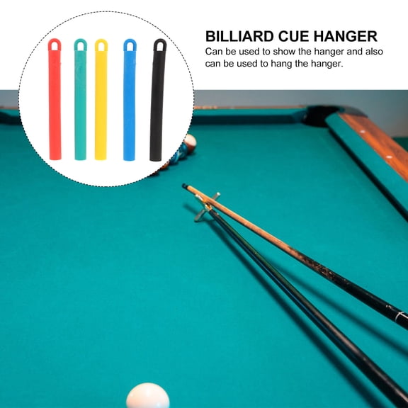 Raindrops HOMEMAXS 5 Pcs Pool Cue Holder Wall Mount Rack for Billiard Cues Snooker Sticks Table Accessories Organizer Hanging Board Hook
