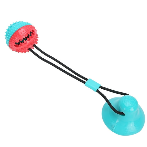 Juguete para perros ventosa de suelo con bola bolas de comida con fugas juguetes interactivos de goma para mascotas Limpieza de dientes molares bola dispensadora de alimentos ANGGREK Otros