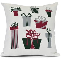 Present Time Geometric Print Pillow