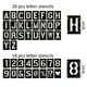 thumbnail image 2 of Plantillas de letras, números de símbolos, plantillas para manualidades, 42 plantillas de alfabeto reutilizables, kit de plantillas para pintar en madera, pared, pizarra, proyectos de arte de, 2 of 6