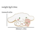 thumbnail image 1 of Lindo Sanrio Esmalte Pin Kawaii Conejo Gato Broche Kuromi Mymelody Pins HelloKitty Solapa Insignia Joyería Regalos Para Niños, 1 of 4