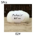thumbnail image 3 of 5 Rolls 25g/roll Soft Thin Angola Mohair Yarn Fine Baby Wool Hand Knitting Crochet DIY Sweater Scarf Socks, 3 of 19