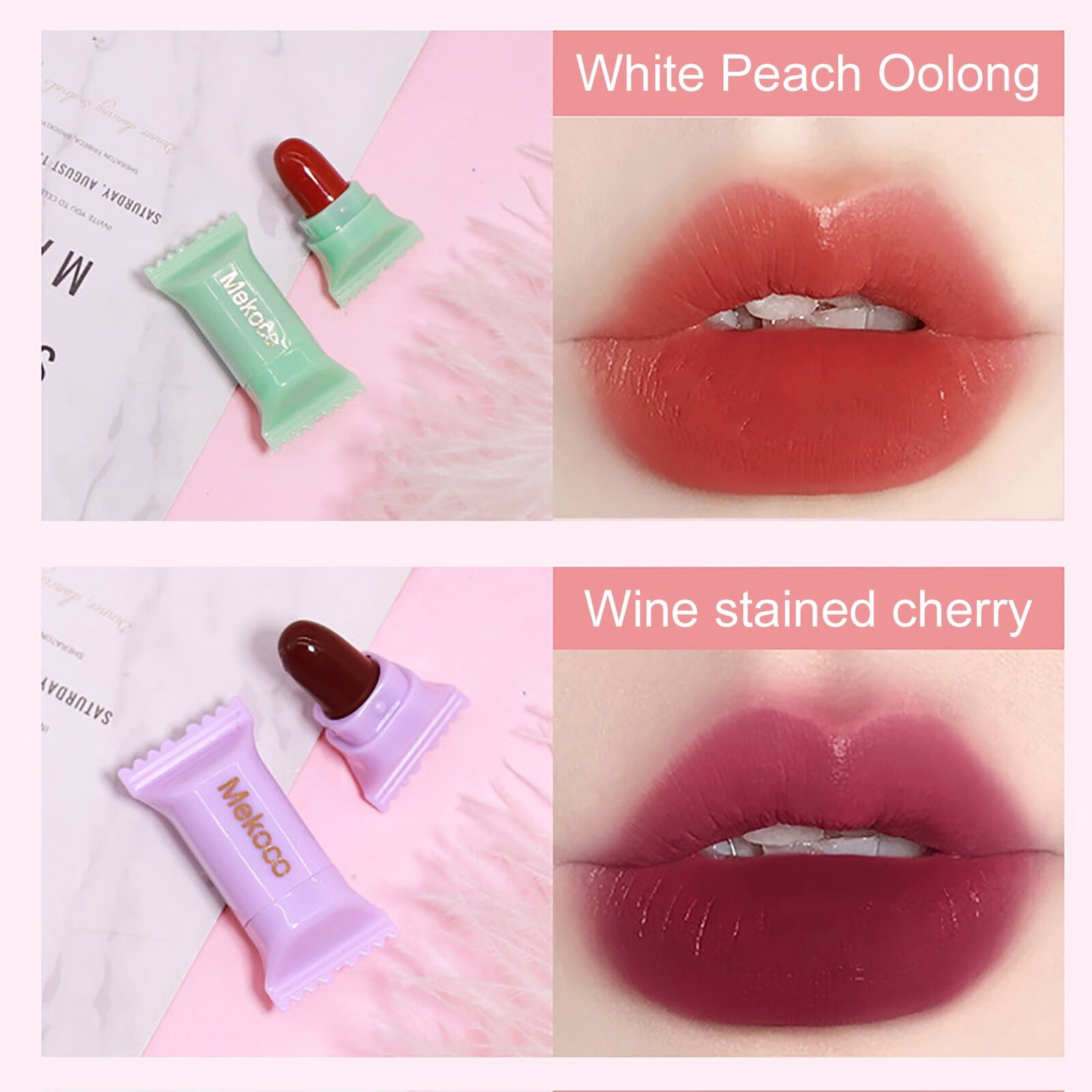 WTN Mini Candy Lipstick Set Nonstick Cup Lipstick Velvet Cute Capsule