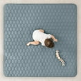 thumbnail image 3 of Comfy Cubs Premium Play Mat, Square 56"x56" - Kids & Toddler Mat, Non-Slip Bottom - Pacific Blue, 3 of 7