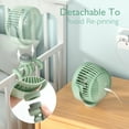 thumbnail image 3 of Momcozy Portable Stroller Fan, USB Rechargeable and Handheld Cooling Fan for Travel, Car Seat, Bedroom, 3 of 7