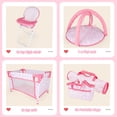 thumbnail image 3 of Baby Doll Accessories DeAo Baby Doll Playset 6 en 1 rosa, 3 of 7