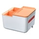 thumbnail image 2 of Organizador de reposabrazos para coche con portavasos y caja de pañuelos - Azul, Gris, Naranja o Verde - 6,69x6,1x5,12 pulgadas, 2 of 8